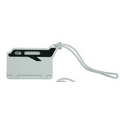 Airline Luggage Tag - White/Black - 3-1/4" x 3-1/4"